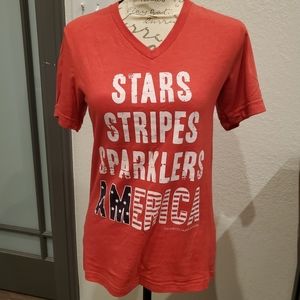 Calamity Jane Small Short Sleeve Patriotic Tee